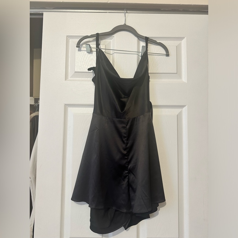 Cowl Neck Backless Romper